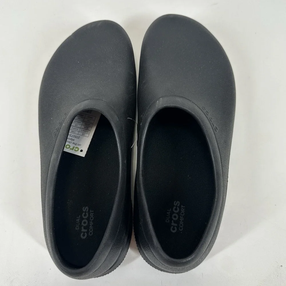 Crocs on the Clock Work Slip On Shoes Men's Black‎ US Size M 10/ W11 205073–001
